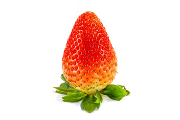 Fresh strawberry on white background