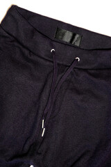 Blue summer sport shorts for men isolated on a white background