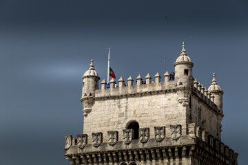 Fototapeta na wymiar Belem tower and monastery in Lisboa, Lisbon Portugal