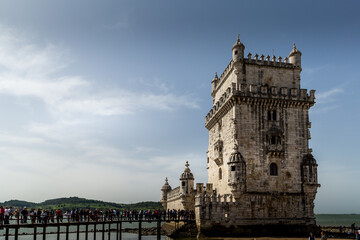 Fototapeta na wymiar Belem tower and monastery in Lisboa, Lisbon Portugal
