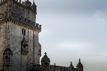 Fototapeta premium Belem tower and monastery in Lisboa, Lisbon Portugal