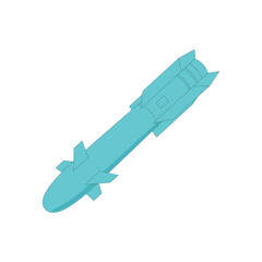 Missile rocket weapon vector illustration graphic design