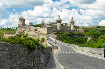 Fototapeta na wymiar Kamianets-Podilskyi Castle 