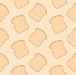 Bread. Toasts. Rusks. Modern seamless pattern for creating print design, business cards, posters, flyers, web, banners, corporate identity.