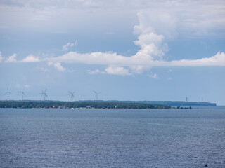 view of the sea from the ship