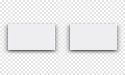 Business card white mockup.