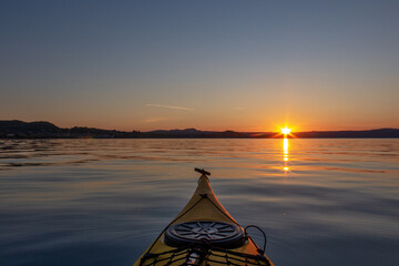 Tramonto in kayak