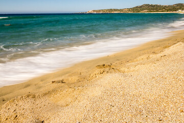Fototapeta na wymiar Algajola beach in Corsica, France