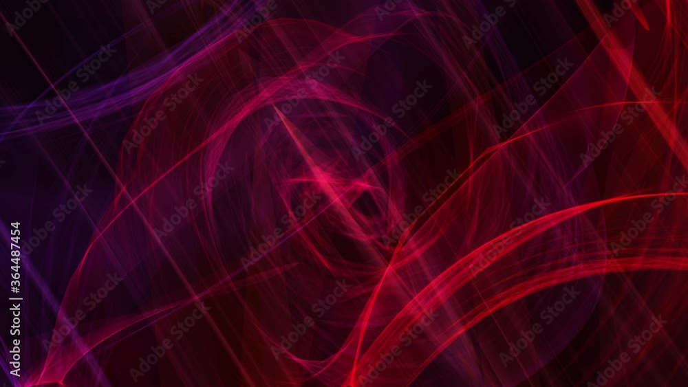 Poster abstract computer graphic neon blue pink purple line surface. 4k geometrical lines with light motion