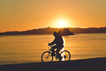 Fototapeta na wymiar Sunrise in Paihia, bay of islands, northland, New Zealand