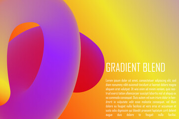 Gradient Blend. Gradient Background. Awesome Colorful Background. Editable Vector. EPS10 
