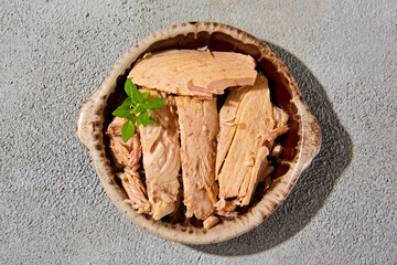 bonito, spanish mackerel-like fish, in oil