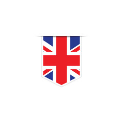 Great Britain flag vector. National Simple Great Britain flag