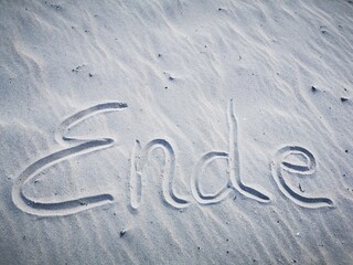 inscription on the sand
