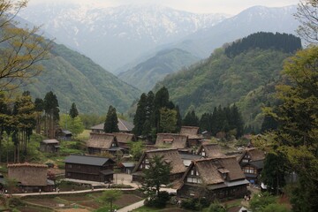 山, 風景, 自然, アルプス山脈, 山, 空, サマータイム, 緑, むら, 森, 景色, ヒル, 木, 青, 全景, 草, 家, 旅行, 雲, タウンズ, ルーラル, 木