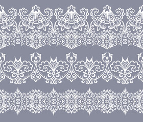 Abstract ethnic nature seamless line art stripes