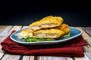 wiener schnitzel, veal cutlet and lemon, austrian cuisine
