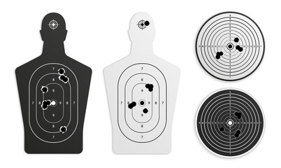 Realistic Shooting Targets Set © Macrovector