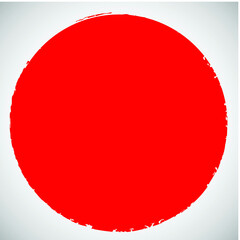 red grunge circle stamp