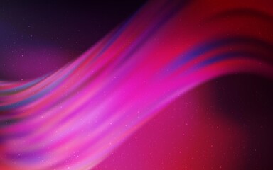 Obraz premium Dark Pink vector pattern with night sky stars. Glitter abstract illustration with colorful cosmic stars. Template for cosmic backgrounds.