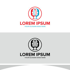 Podcast Logo Design Vector Illustration