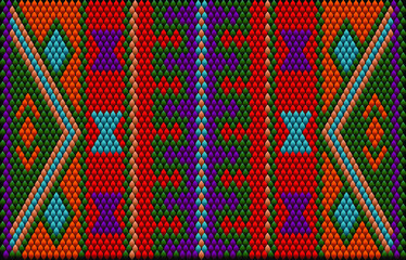 Ornament, mosaic, ethnic, folk pattern.