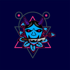 mask flowers elements with sacred geometric shapes,suitable for the design of t-shirts, posters, cellphone casings etc.