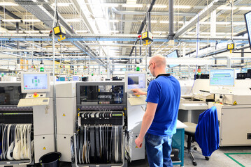 production and assembly of microelectronics in a hi-tech factory