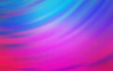 Light Pink, Blue vector pattern with bent lines. A sample with colorful lines, shapes. Colorful wave pattern for your design.