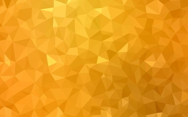 Light Orange vector gradient triangles pattern. Colorful illustration in abstract style with triangles. Template for cell phone's backgrounds.