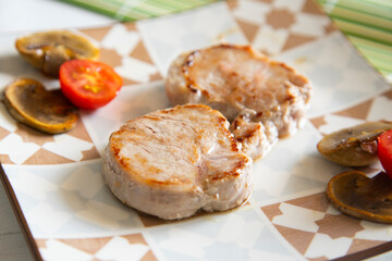 Premium pork sirloin with cheese cream