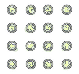 Arrows icons set