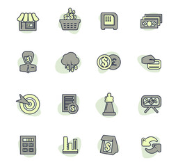 Business icons set