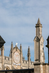 Oxford, All Souls College UK 18/07/2019 view from Radcliffe Square dark sky
