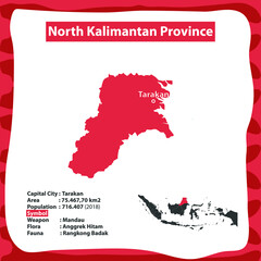 North Kalimantan Province Map of Indonesia Country