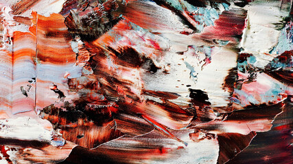 Colorful abstract background wallpaper. Modern motif visual art.  Mixtures of oil paint. Trendy...