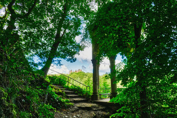Naklejka premium Historischer Aussichtspunkt an der Müngstener Brücke