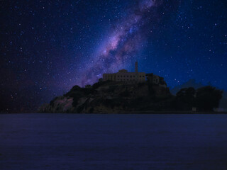 Alcatraz Prison. An Island Prison In San Francisco Bay. USA