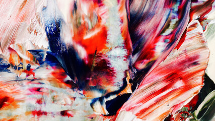 Colorful abstract background wallpaper. Modern motif visual art.  Mixtures of oil paint. Trendy...