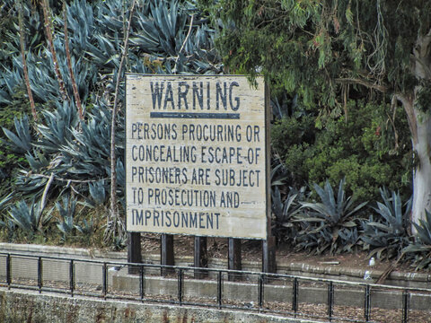 Alcatraz Prison. An Island Prison In San Francisco Bay. USA