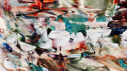Colorful abstract background wallpaper. Modern motif visual art.  Mixtures of oil paint. Trendy...