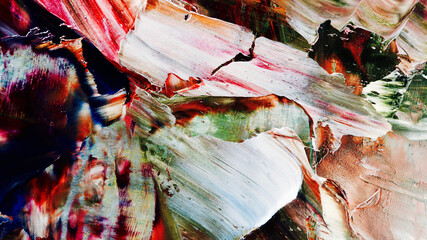 Colorful abstract background wallpaper. Modern motif visual art.  Mixtures of oil paint. Trendy...