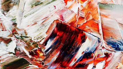 Colorful abstract background wallpaper. Modern motif visual art.  Mixtures of oil paint. Trendy...