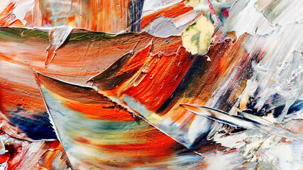 Colorful abstract background wallpaper. Modern motif visual art.  Mixtures of oil paint. Trendy...