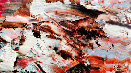 Colorful abstract background wallpaper. Modern motif visual art.  Mixtures of oil paint. Trendy...