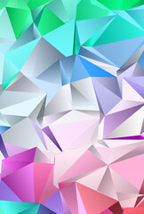 Obraz premium Abstract Low-Poly background. triangulated texture. Design 3d. Polygonal geometrical pattern. Triangular modern style