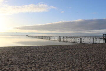 beach at sunset