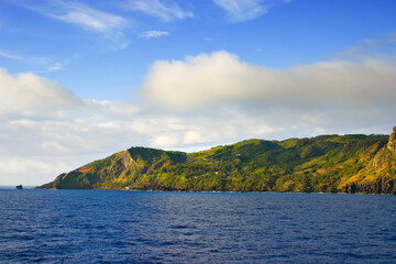 Fototapeta na wymiar Aadmstown on Pitcairn Island in the South Pacific