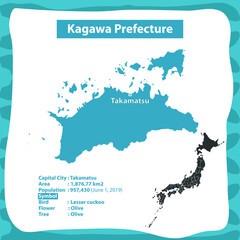 Kagawa Prefecture Map of Japan Country