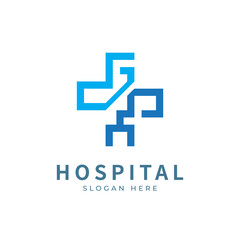 Obraz premium Health logo with initial letter J Y, Y J, J Y logo designs concept. Medical health-care logo designs template.